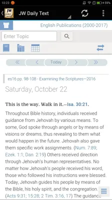 JW Daily Text Ministry android App screenshot 2